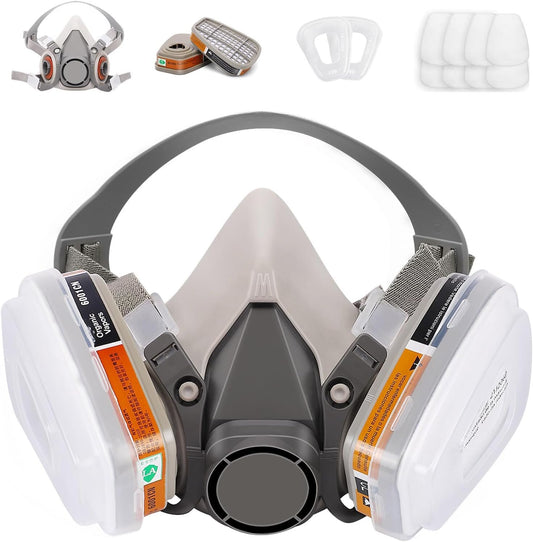 6200 Respirator Mask with Filters for Painting, Dust, Welding, Resin, Fume and Organic Vapor Gas