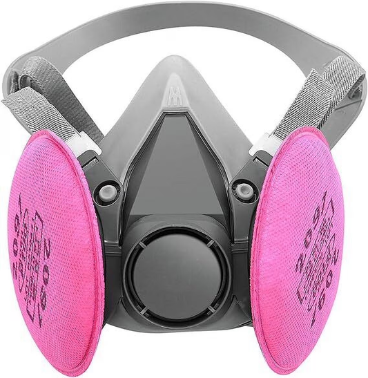 Reusable Respirator mask，YYKUXI with 2091 Filters Respirator Paint Mask Against Dust Lightweight, Comfortable, Easy to Adjust