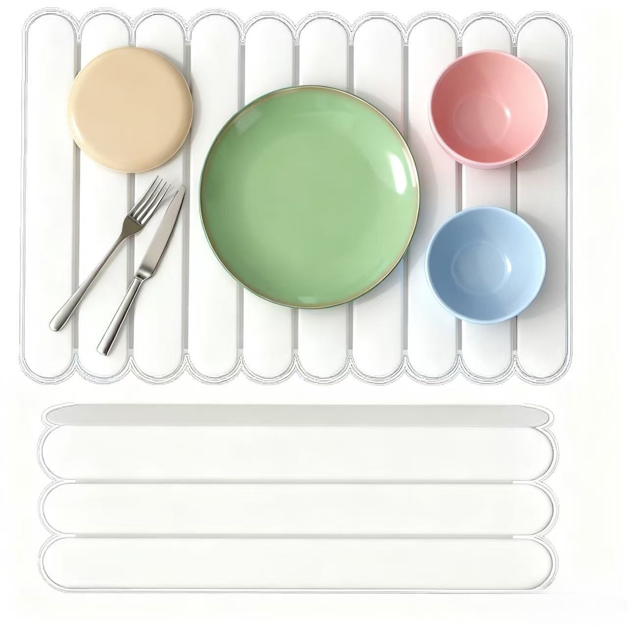 24"×16" Large Stone Dish Drying Mat for Kitchen Counter, ANUNU Dishes Drying Matt Kitchen Counter, Absorbent Diatomaceous Earth Bath Quick Dry Mats for Tableware, Bottles and Cup