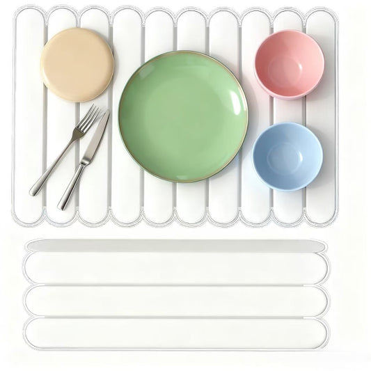 24"×16" Large Stone Dish Drying Mat for Kitchen Counter, ANUNU Dishes Drying Matt Kitchen Counter, Absorbent Diatomaceous Earth Bath Quick Dry Mats for Tableware, Bottles and Cup