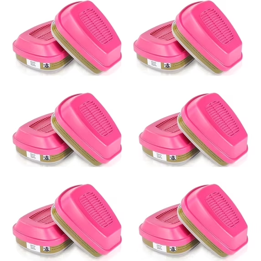 Respirator Cartridge Filter 60926,Filter Replacement for Half/Full Facepieces 6000,7000 and FF-400 mask,Effectively Filter Organic Vapor,Acid Gas,Formaldehyde,Non-Oil and Oil particulates.