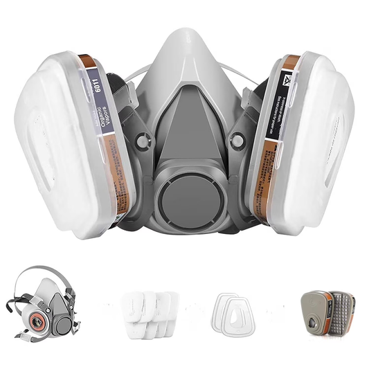 Respirator Mask , Half Face Respirator with Filters for Epoxy Resin,Organic Vapors, Chemicals, Painting, Dust, Woodworking, Particulate, Polishing, Paint, Formaldehyde