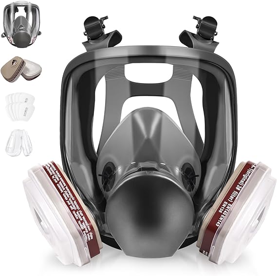 Reusable Respirаtor full Face Cover, for Painting, logging, welding, Against Dust, Polishing,Staining,Sanding &Cutting