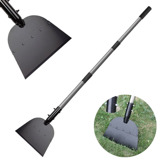 Outdoor Garden Shovel,Snow Shovel,Heavy Duty Steel Flat Shovel with 54" Adjustable Handle, Gardening Scraper Shovel, Outdoor Spade Tool for Weeding, Lawn Edging, Digging, Ice Removal