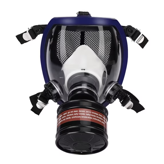 Reusable Full Face Respirator Mask with 40mm Activated Carbon Filter, CRJKIJ Respirator Gas Mask for Chemicals,Spray Painting,Sanding,Epoxy Resin,Industrial,Paint,Dust,Grinding work.