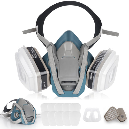 Respirator Mask, ANUNU Paint Respirator with 6001 Filters for Chemical
