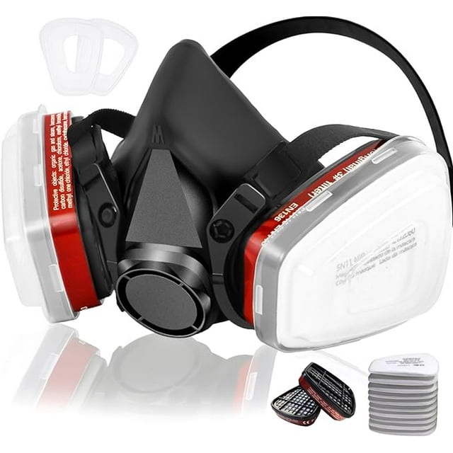 Respirator Mask, ANUNU Paint Respirator with 6001 Filters