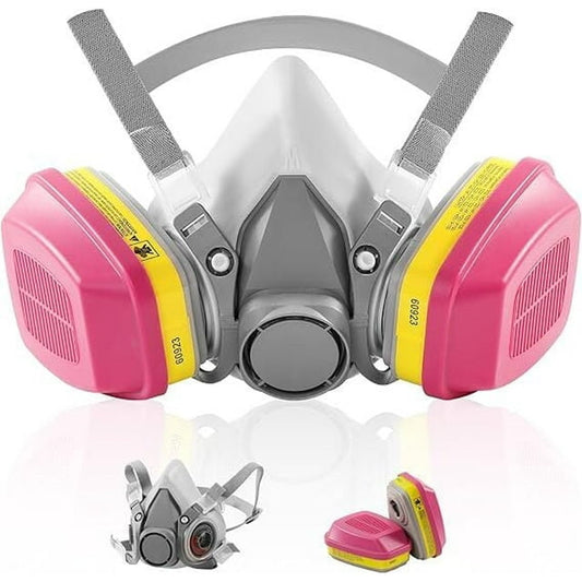 Respirator Mask With 6001 Filters，60923 Gas Masks for Painting, Dust, Organic Vapors