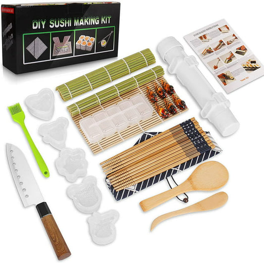 Sushi Making kit, 27 Pieces Premium Deluxe Edition Sushi Making Kit For Beginner Home DIY Sushi Making Kit